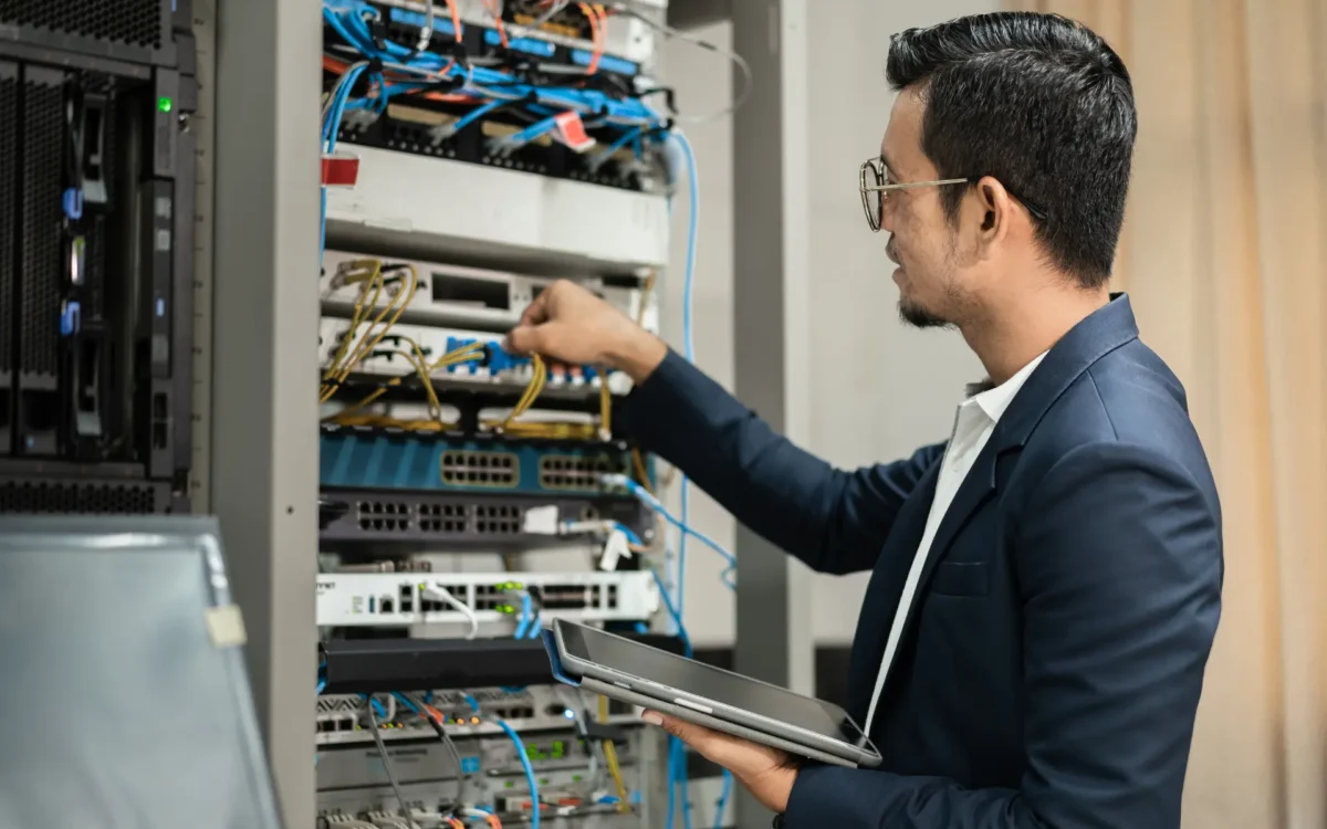 Installation de réseau informatique professionnel au Maroc